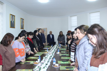“Heydər Əliyev Müstəqil Azərbaycan Konstitusiyasının memarıdır” mövzusunda tədbir keçirilmişdir