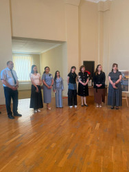Gənc rəssam Sevinc Mustafayevanın fərdi sərgisi təşkil edilmişdir