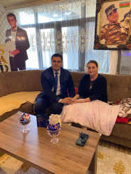 8 Mart - Beynəlxalq qadınlar günü münasibətilə təşkil olunmuş tədbirə səhhəti ilə bağlı gələ bilməyən şəhid ailələri yaşadıqları ünvanda ziyarət olunmuşlar