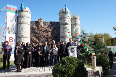 Dəmir Yumruq abidəsinin önündə “8 noyabr - Zəfər Günü”nə həsr olunmuş tədbir keçirilmişdir