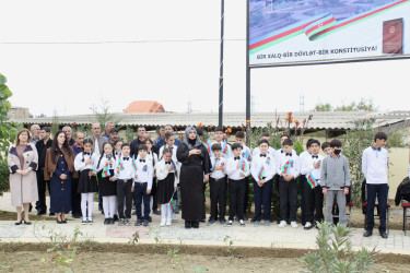 Siyəzən şəhərində yeni salınmış mədəniyyət və istirahət parkının təqdimat mərasimi keçirilmişdir