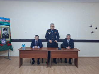 “Sağlam həyat naminə narkomaniyaya yox deyək” mövzusunda maarifləndirici tədbir keçirilmişdir