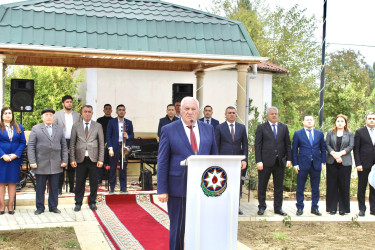 Siyəzən şəhərində yeni salınmış mədəniyyət və istirahət parkının təqdimat mərasimi keçirilmişdir