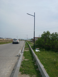 Qızılburun küçəsinin işıqlandırılması üçün yeni dirəklər quraşdırılır