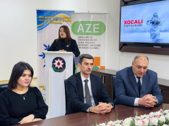 “Milli yaddaşdan beynəlxalq tribunaya: Heydər Əliyev və Xocalı həqiqətləri” adlı tədbir keçirilmişdir