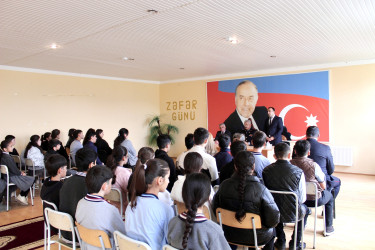 Eynibulaq kənd tam orta ümumtəhsil məktəbində maarifləndirici tədbir keçirilmişdir