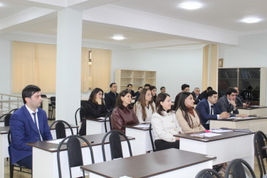 "Dövlət müəssisələrində səmərəli ünsiyyət və komanda işi:qarşılıqlı əlaqənin təkmilləşdirilməsi üçün psixoloji vasitələr" mövzusunda təlim keçirilmişdir