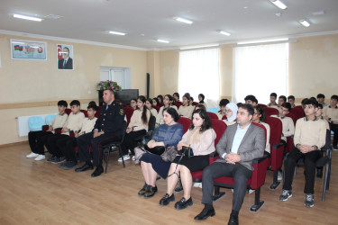 Siyəzən şəhər 5 saylı tam orta ümumtəhsil məktəbinin müəllim və şağird kollektivinin iştirakı ilə maarifləndirici tədbir keçirilmişdir