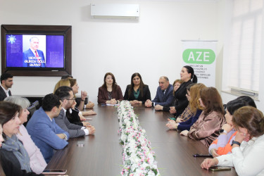 12 dekabr – Ümummilli Lider Heydər Əliyevin anım günü ilə əlaqədar “Heydər Əliyev – Vətənə, xalqa həsr edilən ömür” mövzusunda tədbir keçirilmişdir