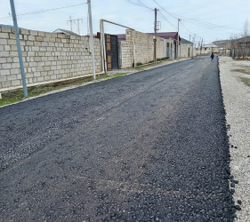 Şəhərin Nəsib bəy Yusifbəyli küçəsinə asfalt örtüyü verilərək təmir edilmişdir