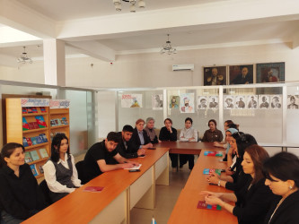 “Konstitusiya və Suverenlik İli” çərçivəsində “Ümummilli Lider Heydər Əliyev müstəqil Azərbaycan Konstitusiyasının müəllifidir”mövzusunda dəyirmi masa keçirililmişdir
