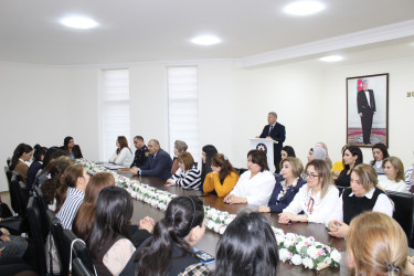 “Konstitusiya və Suverenlik” ili çərçivəsində “Güclü qadın, güclü ailə, güclü cəmiyyət: Zorakılığa qarşı mübarizə” adlı maarifləndirici görüş keçirilmişdir