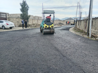 Əzim Əzimzadə küçəsinə asfalt örtüyü verilərək təmir edilmişdir