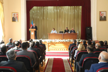 Azərbaycan Respublikasının Prezidenti, Yeni Azərbaycan Partiyasının Sədri cənab İlham Əliyevin Yeni Azərbaycan Partiyasının VIII Qurultayındakı nitqindən irəli gələn vəzifələrə həsr olunmuş müşavirə keçirilib