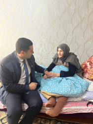 8 Mart - Beynəlxalq qadınlar günü münasibətilə təşkil olunmuş tədbirə səhhəti ilə bağlı gələ bilməyən şəhid ailələri yaşadıqları ünvanda ziyarət olunmuşlar