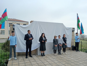 Eynibulaq kəndindən olan şəhidlərin əziz xatirəsinə inşa edilmiş bulağın açılış mərasimi keçirilmişdir