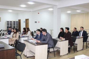 "Dövlət müəssisələrində səmərəli ünsiyyət və komanda işi:qarşılıqlı əlaqənin təkmilləşdirilməsi üçün psixoloji vasitələr" mövzusunda təlim keçirilmişdir