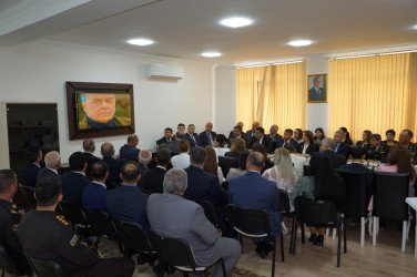 Ümummilli Lider Heydər Əliyevin anadan olmasının 102-ci ildönümü münasibətilə konfrans keçirilmişdi