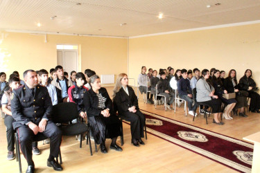 Eynibulaq kənd tam orta ümumtəhsil məktəbində maarifləndirici tədbir keçirilmişdir