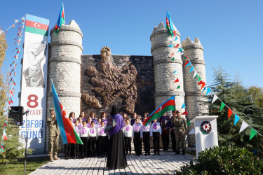 Dəmir Yumruq abidəsinin önündə “8 noyabr - Zəfər Günü”nə həsr olunmuş tədbir keçirilmişdir