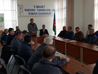 5 Mart - Bədən Tərbiyəsi və İdman Gününə həsr olunmuş idman ictimaiyyəti ilə görüş keçirilmişdir