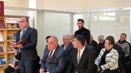 Növbəti səyyar qəbul Mərkəzi Kitabxananın inzibati binasında, Siyəzən şəhər sakinləri ilə keçirilmişdir