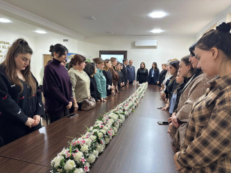 “Milli yaddaşdan beynəlxalq tribunaya: Heydər Əliyev və Xocalı həqiqətləri” adlı tədbir keçirilmişdir