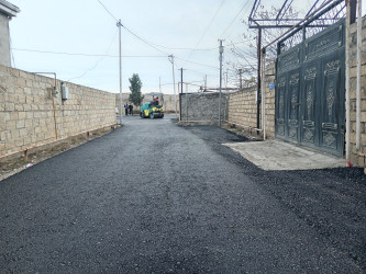 Əzim Əzimzadə küçəsinə asfalt örtüyü verilərək təmir edilmişdir