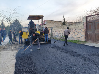 Heydər Əliyev küçəsinə asfalt örtüyü verilərək təmir edilmişdir