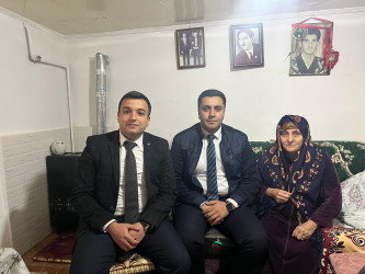 8 Mart - Beynəlxalq qadınlar günü münasibətilə təşkil olunmuş tədbirə səhhəti ilə bağlı gələ bilməyən şəhid ailələri yaşadıqları ünvanda ziyarət olunmuşlar
