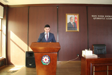 8 Mart - Beynəlxalq qadınlar günü münasibəti ilə 6 mart 2026-cı il tarixində Rayon İcra Hakimiyyətinin akt zalında tədbir təşkil olunmuşdur