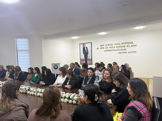 “Konstitusiya və Suverenlik İli” çərçivəsində “Erkən nigaha qarşı birlikdə mübarizə” mövzusunda tədbir keçirilmişdir