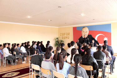 Eynibulaq kənd tam orta ümumtəhsil məktəbində maarifləndirici tədbir keçirilmişdir