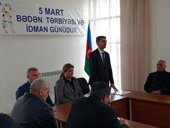 5 Mart - Bədən Tərbiyəsi və İdman Gününə həsr olunmuş idman ictimaiyyəti ilə görüş keçirilmişdir