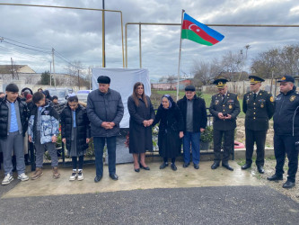 Birinci Qarabağ müharibəsi şəhidi Şirinov Mədət Fərhad oğlunun əziz xatirəsinə inşa edilmiş bulağın açılış mərasimi keçirilmişdir