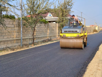 Murtuza Muxtarov küçəsinə asfalt örtüyü verilərək təmir edilmişdir