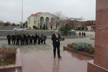 12 Dekabr – Ümummilli Lider Heydər Əliyevin anım günü ilə əlaqədar Ulu Öndərin abidəsi ziyarət olunmuşdur