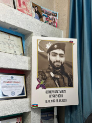 Vətən müharibəsi şəhidi Əzimov Saatmirzə Feyruz oğlunun şəhid olmasından 5 il ötür