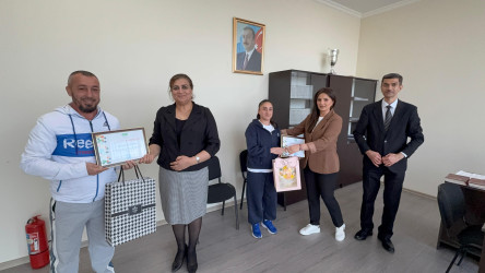 Yunan-Roma və sərbəst güləş üzrə U15 ölkə birinciliyinin qalibləri Yılmaz Səmədov və Tunar Sazmani ilə görüş keçirilmişdir